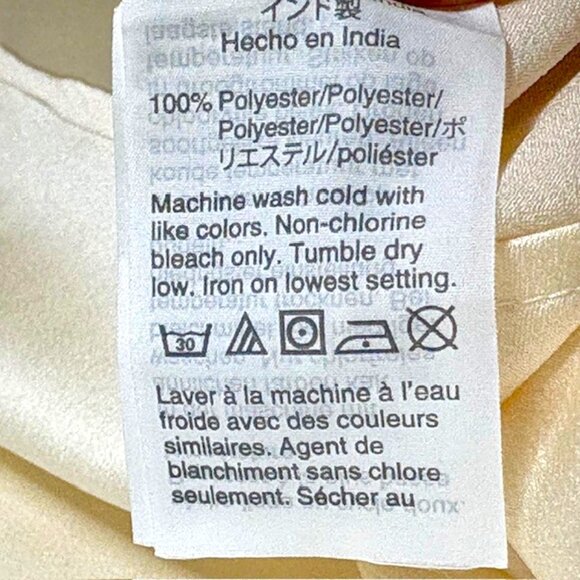 J. Crew Ruffle-Sleeve/Neck Blouse Satin Crepe - Ivory - XL - Picture 9 of 10